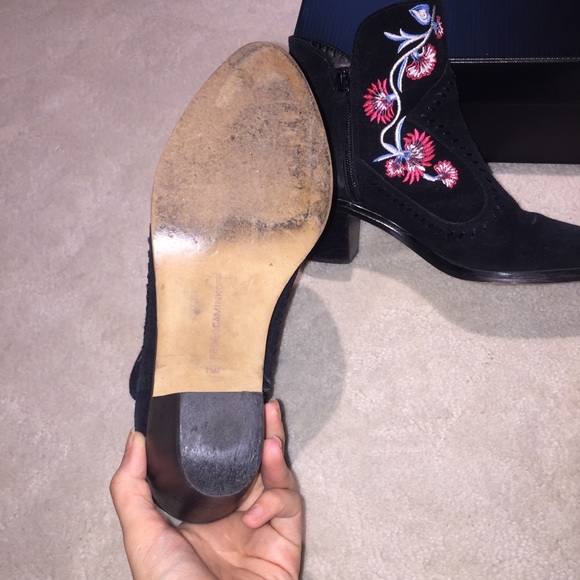 Rebecca Minkoff LuLu Suede Western Ankle Booties - Picture 5 of 8